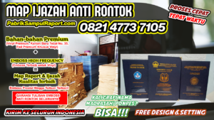 Cetak Sampul Raport Map Ijazah di Aceh Barat