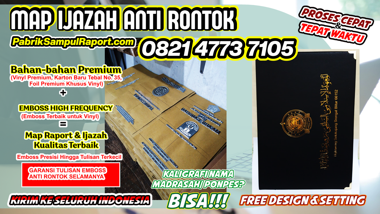 Cetak Sampul Raport Map Ijazah di Aceh Barat Daya