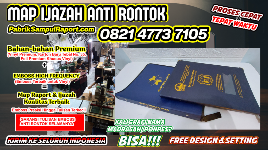 Cetak Map Raport Sampul Ijazah di Gedangsari Gunungkidul