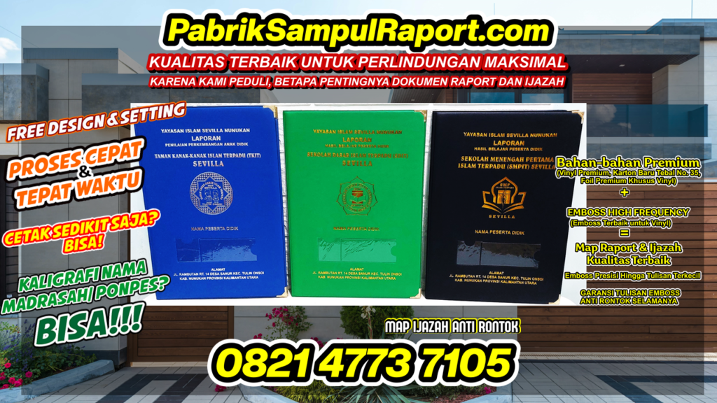 0821-4773-7105 Penjual Sampul Raport Map Ijazah Amuntai Selatan