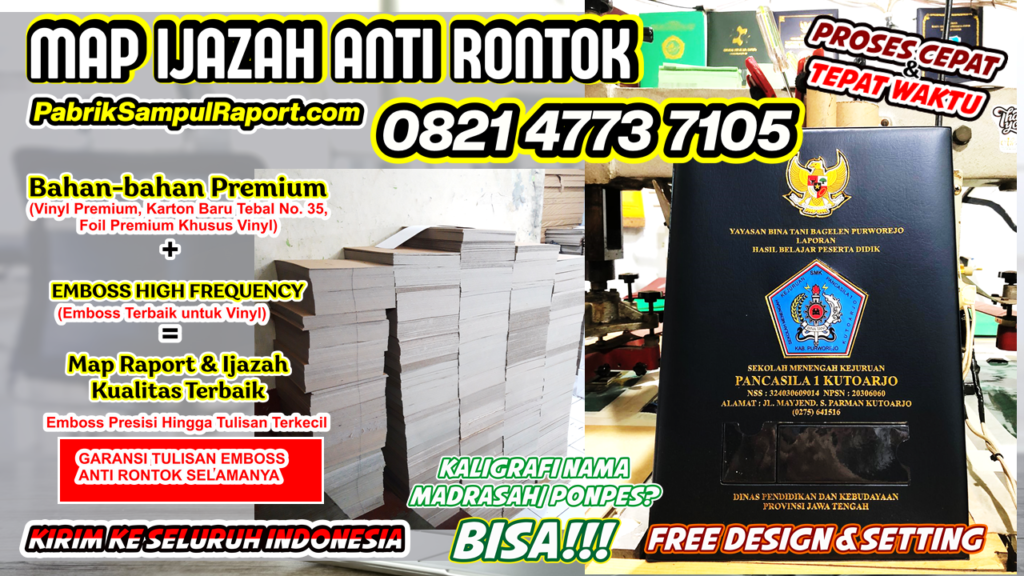Pusat Sampul Raport Map Ijazah di Aceh Tenggara